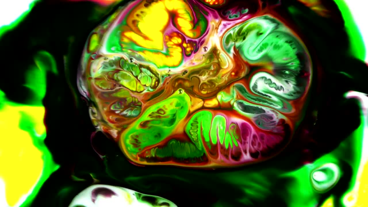 Video Stock Psychedelic Texture Of Fluorescent Colored Inks Live Wallpaper Free - Free Download