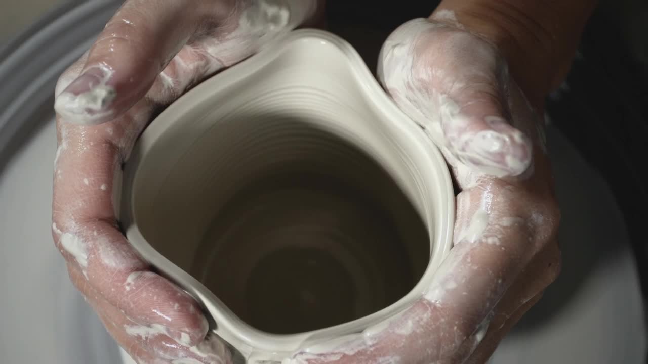 Stock Video Molding Clay Pottery Wheel Close U Animated Wallpaper - Free Download