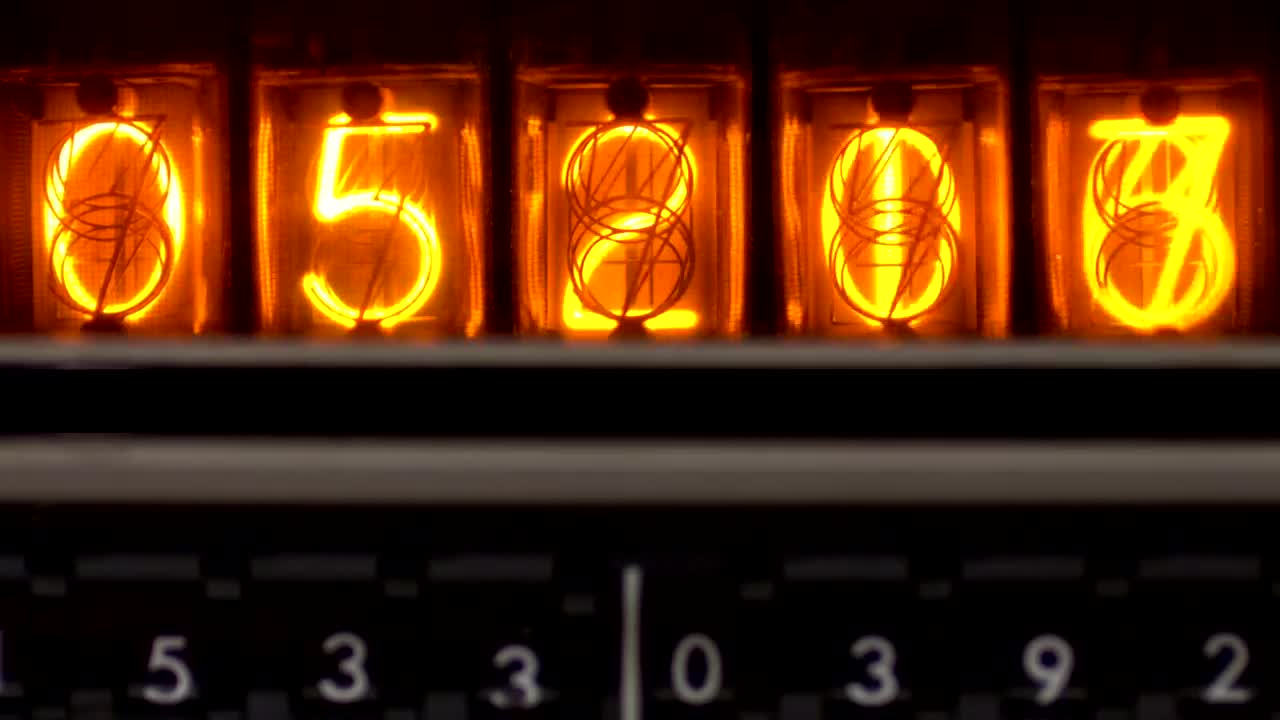 Stock Video Numbers In A Nixie Tube Counter Live Wallpaper - Free Download