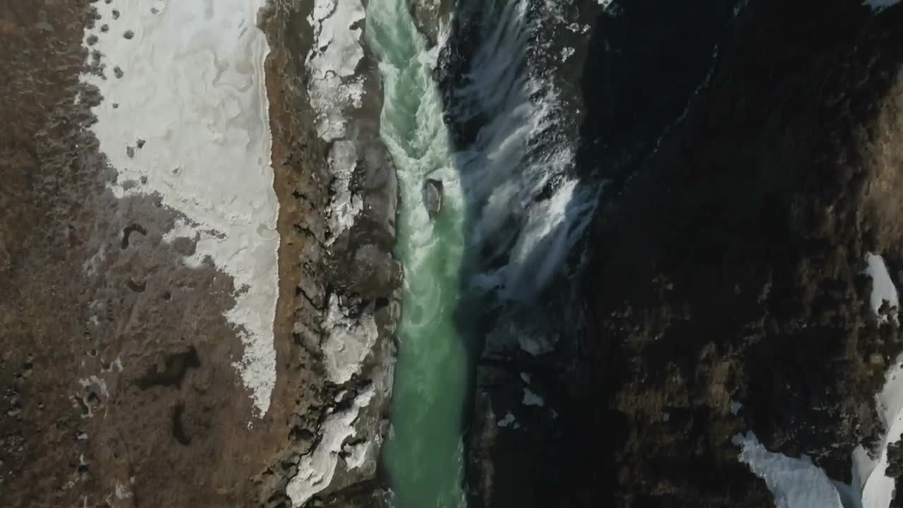 Stock Video Freezing Water Breaking Over A Waterfall Live Wallpaper For PC - Free Download
