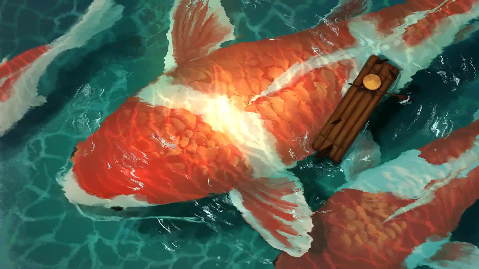 Big Koi Jasmine Miao Fish Live Wallpaper - Free Download