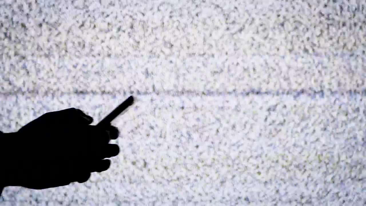 Stock Video Hand Texting With Tv Static In The Background Live Wallpaper For PC - Free Download