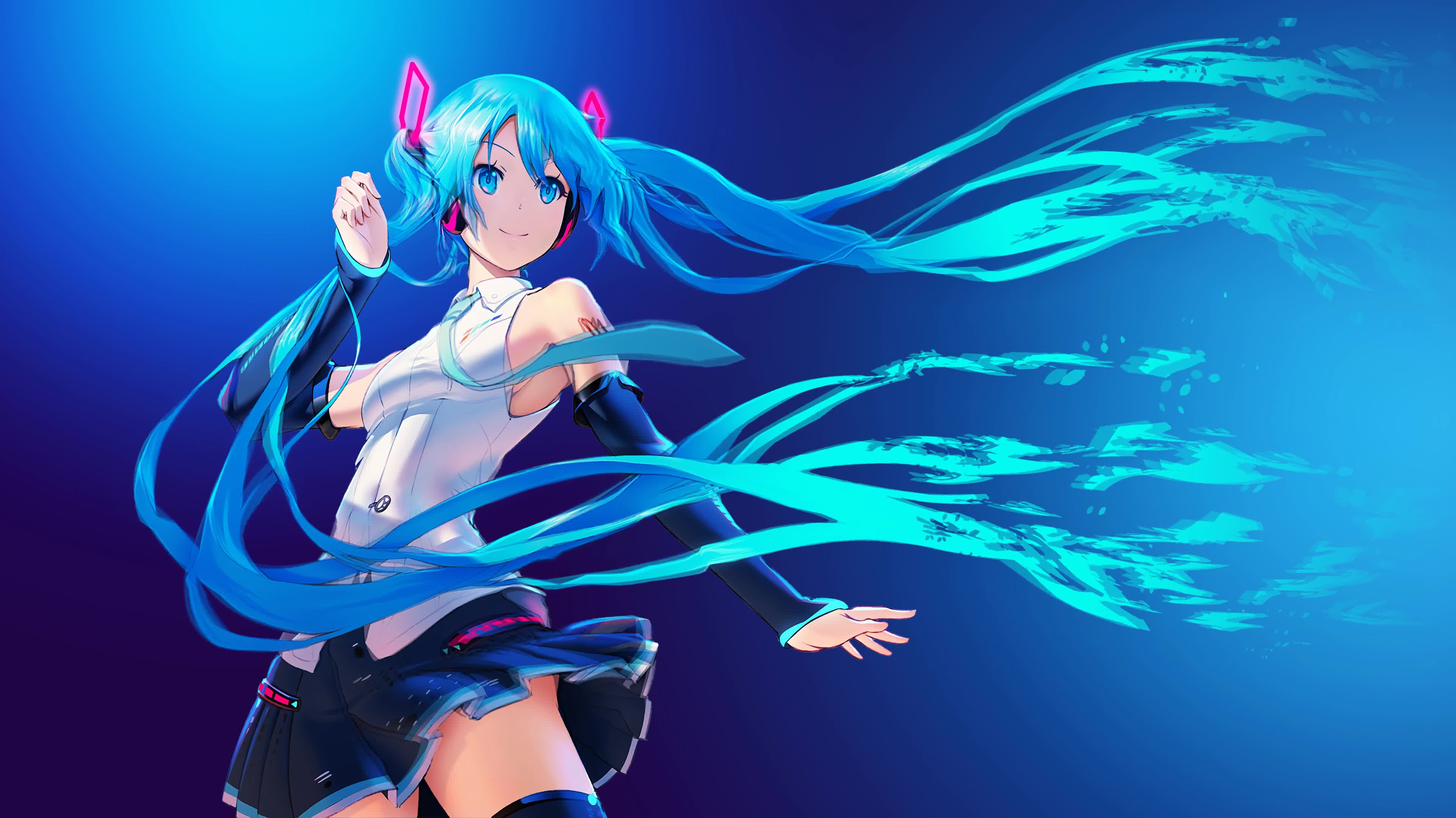 Hatsune  Miku  Vocaloid  4K  Live  Wallpaper - Free Download