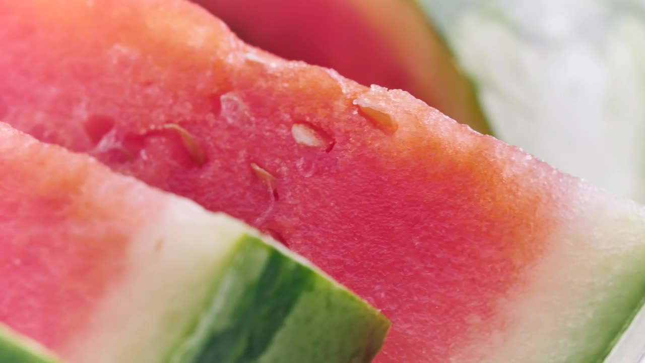 Free Video Stock Sliced Watermelon Close Up View Live Wallpaper - Free Download