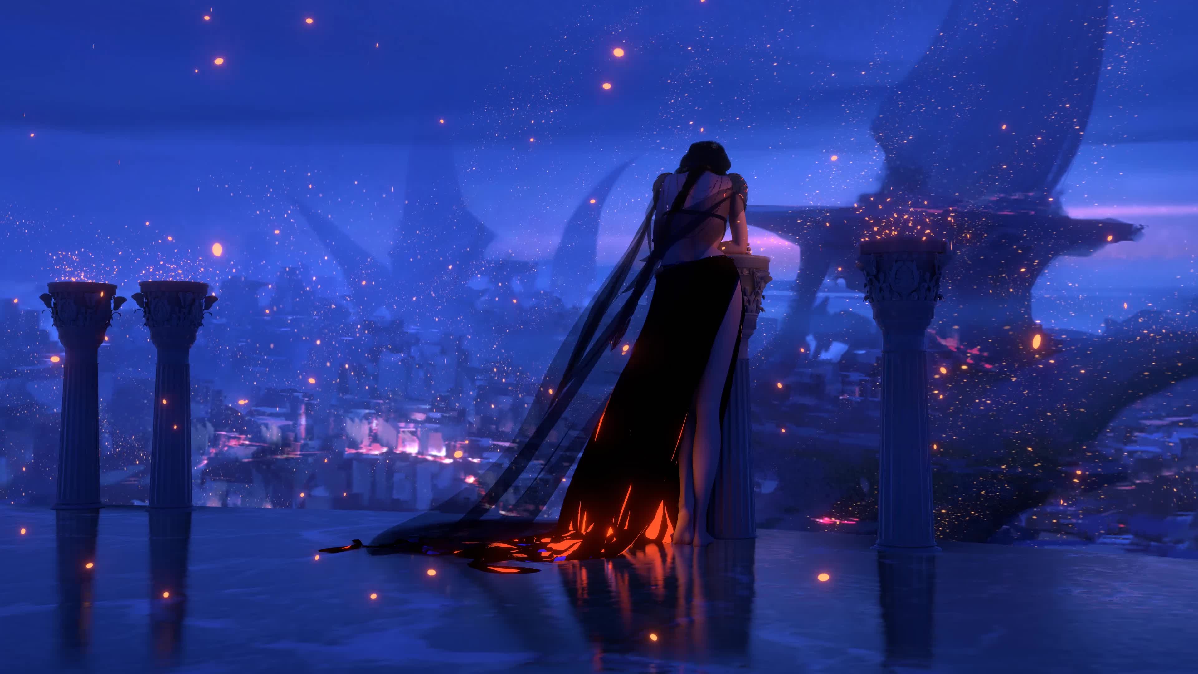 Ghostblade Webcomic by WLOP Live Wallpaper - Free Download
