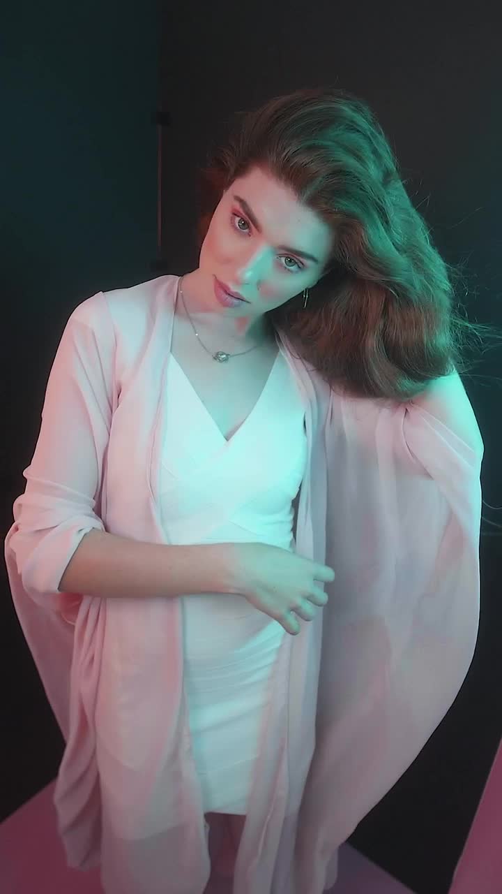 Stock Video Female Model Posing Captivatingly Towards The Lens Live Wallpaper For PC - Free Download