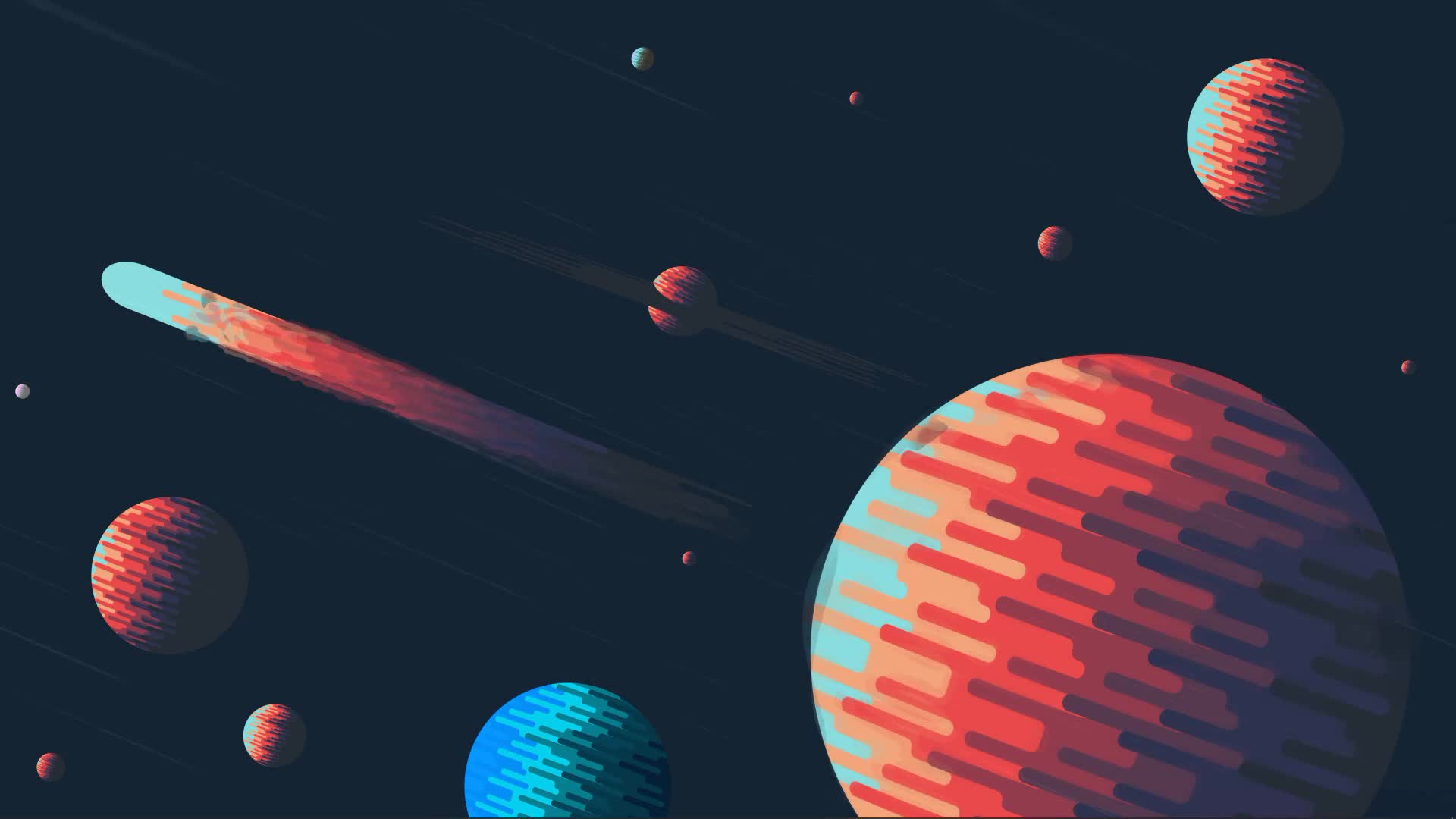Abstract Space Planets Desktop Live Wallpaper - Free Download