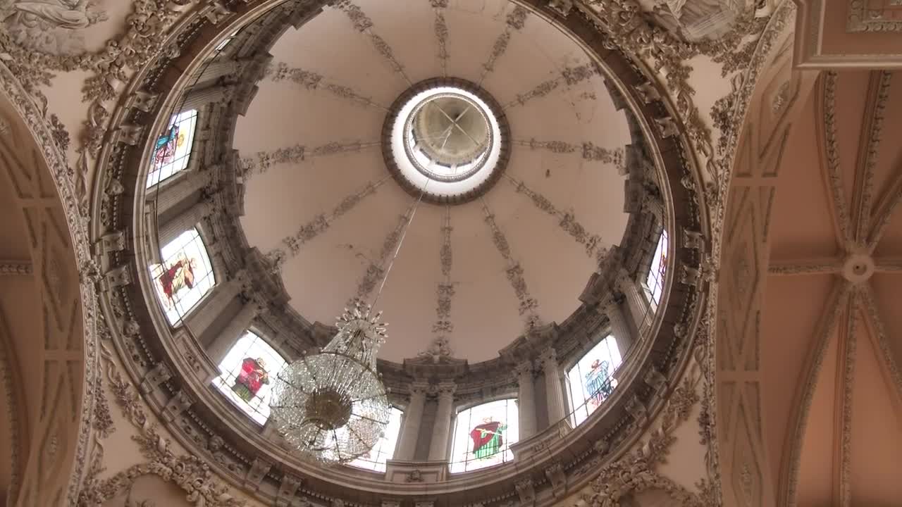 Stock Video Dome Inside A Church With Baroque Details Live Wallpaper For PC - Free Download