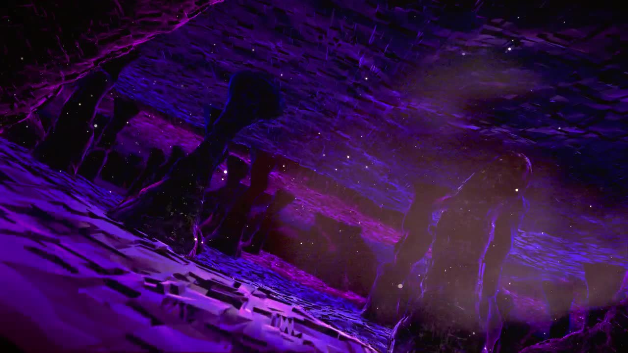 Video Stock Cavern In Purple Tones D Animation Live Wallpaper For PC - Free Download