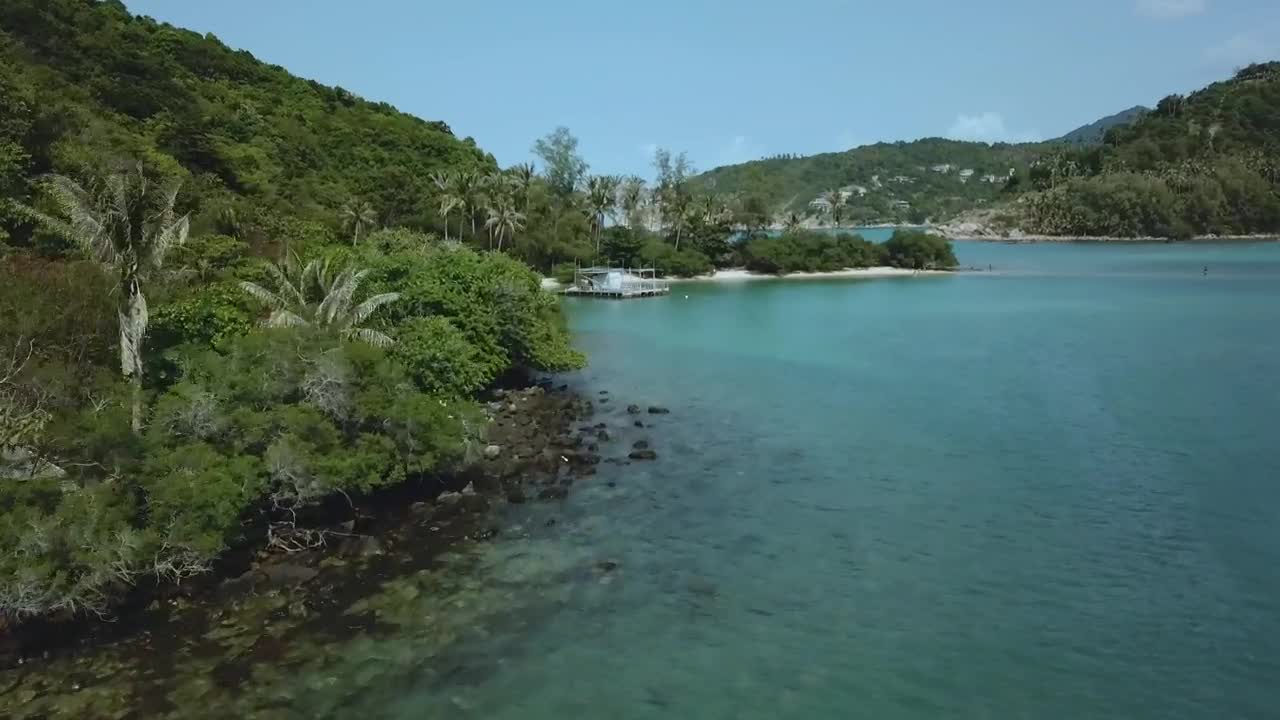 Stock Video Flying Over A Beautiful Tropical Landscape Live Wallpaper For PC - Free Download