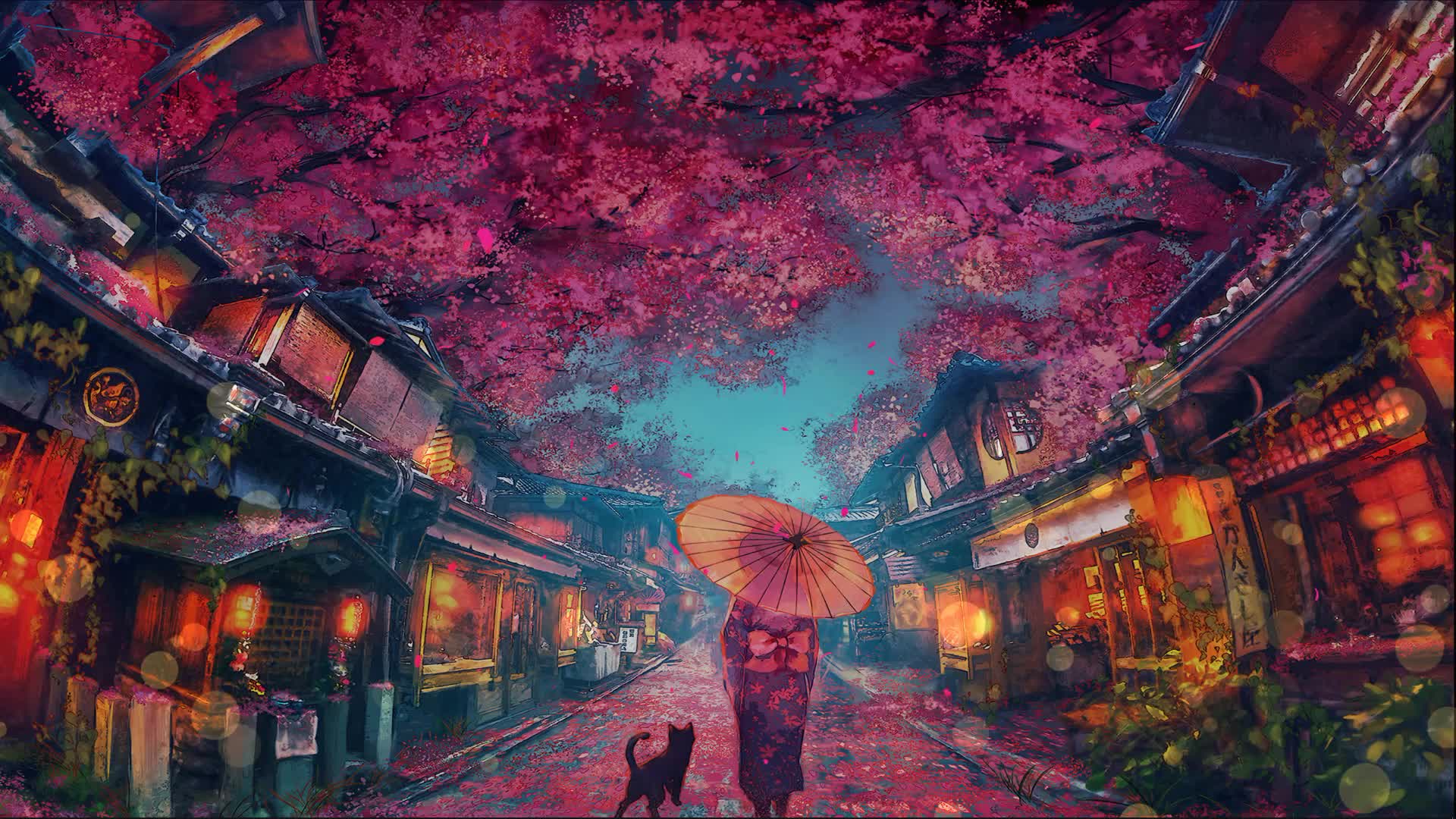 Sakura Festival Women and Ca Live Wallpaper - Free Download