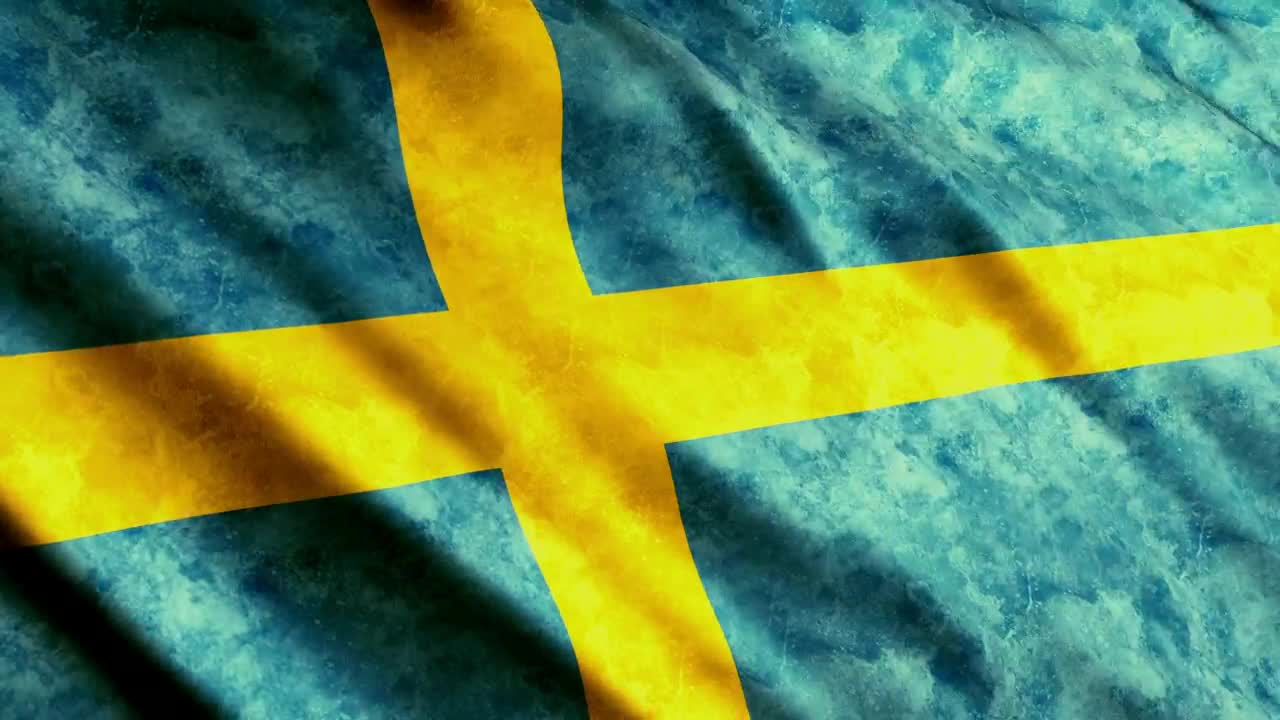 Free Video Stock sweden flag waving slowly Live Wallpaper - Free Download