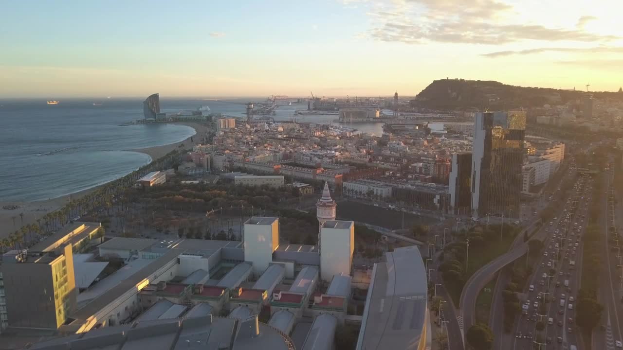 Free Stock Video Urbanization On The Coasts Of Barcelona Live Wallpaper - Free Download