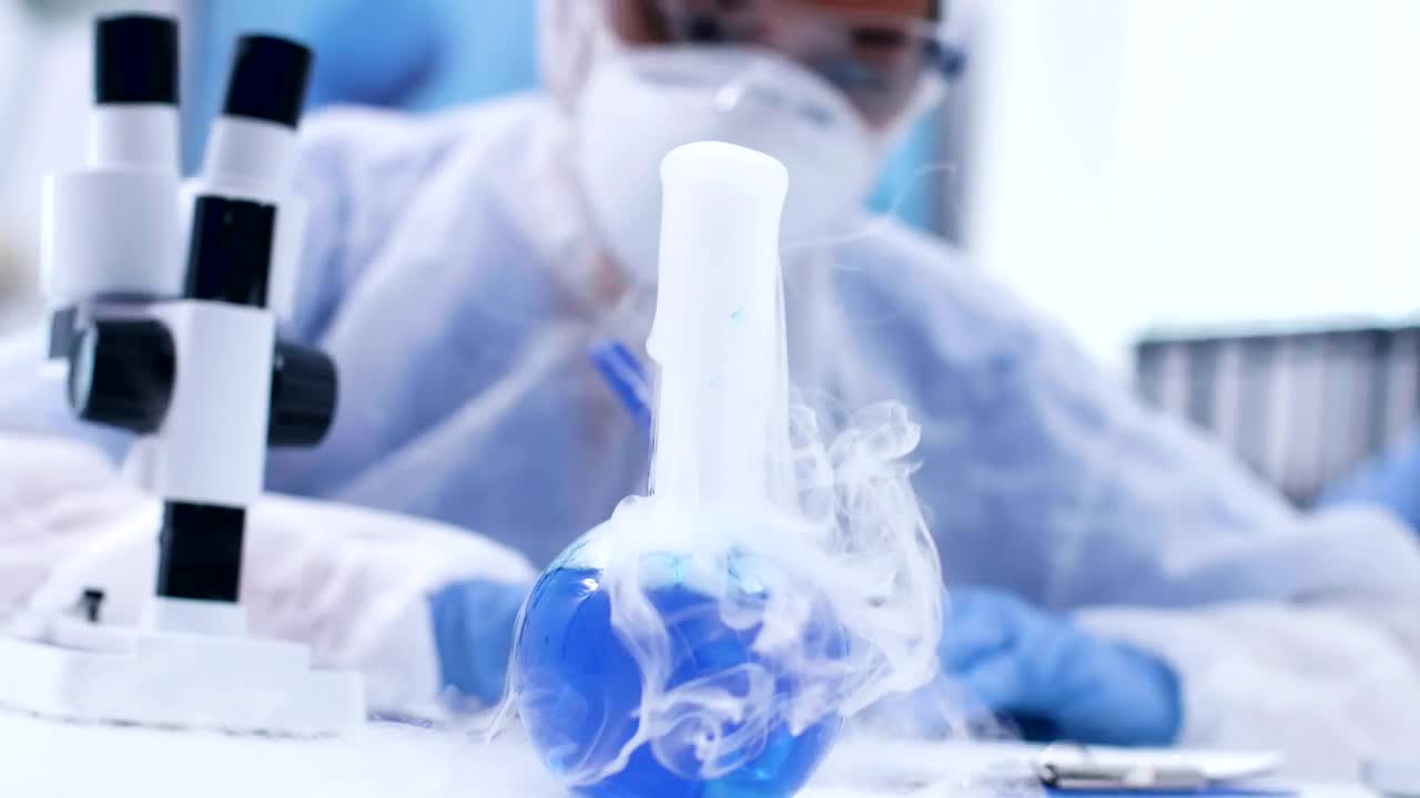 Free Video Stock Smoking Vial In A Laboratory Live Wallpaper - Free Download