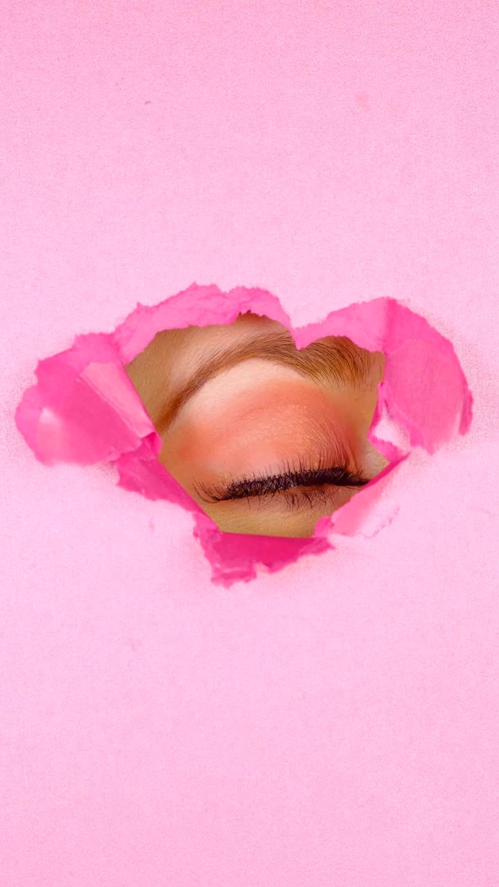 Stock Video Eye Of A Woman Peeking Out Of The Hole Of Live Wallpaper For PC - Free Download