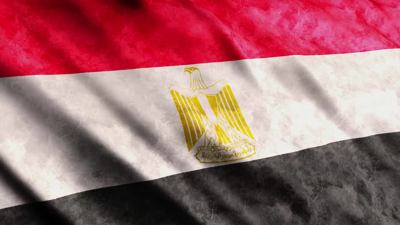 Stock Video Egypt Faded Flag Waving Full Screen Live Wallpaper For PC - Free Download