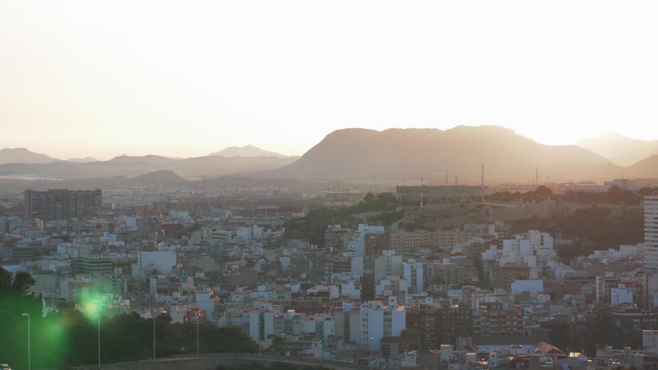 Video Stock City Skyline Of Alicante Live Wallpaper For PC - Free Download