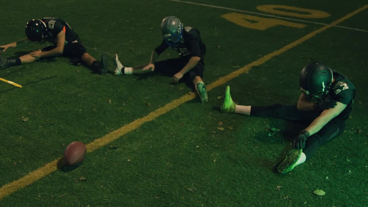 Stock Video Football Team Stretching In The Football Court Live Wallpaper For PC - Free Download