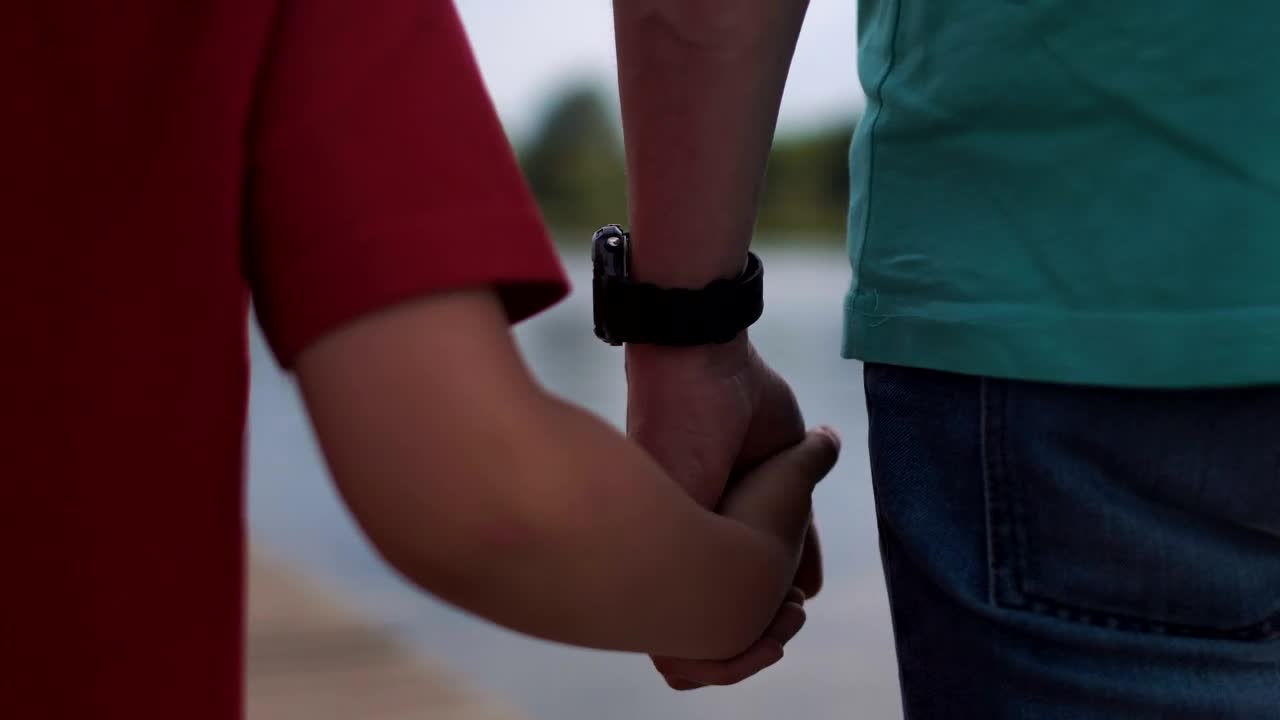 Stock Video Father And Son Holding Hands And Walking Live Wallpaper For PC - Free Download
