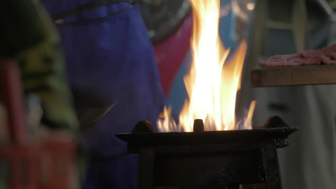 Stock Video Cooking Over An Open Fire In Thailand Live Wallpaper For PC - Free Download