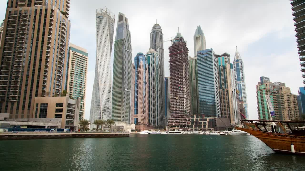 Stock Video Dubai Marina Time Lapse Live Wallpaper For PC - Free Download