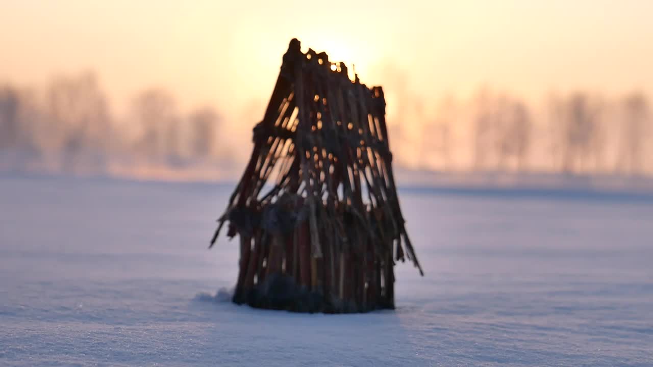 Free Video Stock Small Cabin In The Snow Live Wallpaper - Free Download