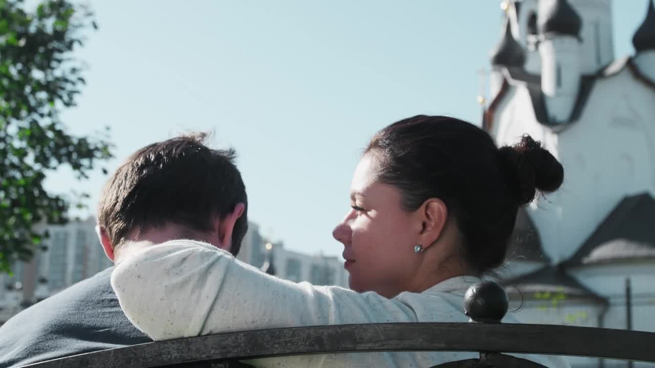 Stock Video Couple Sitting In A Churchyard Live Wallpaper For PC - Free Download