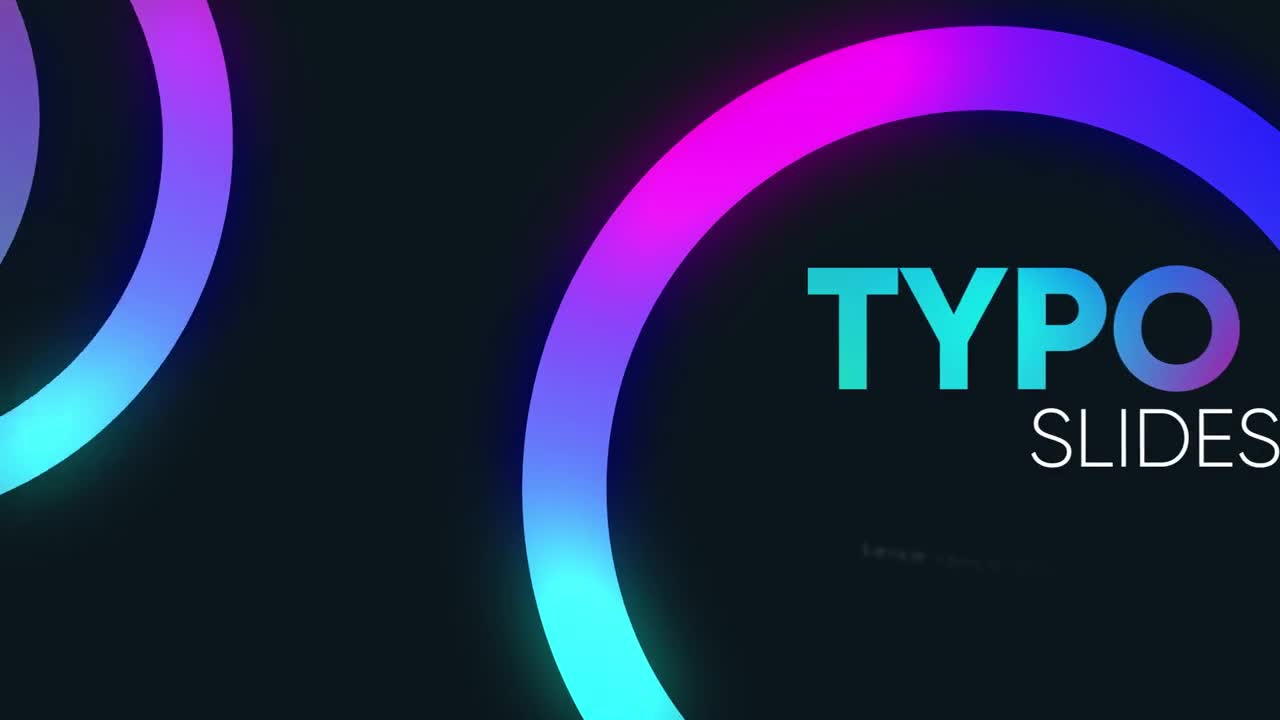 Stock Video Luminescent Title And Circles With Gradient Animated Wallpaper - Free Download