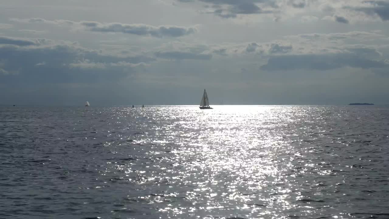 Free Stock Video Sailboat Heading Over A Calm Sea Live Wallpaper - Free Download