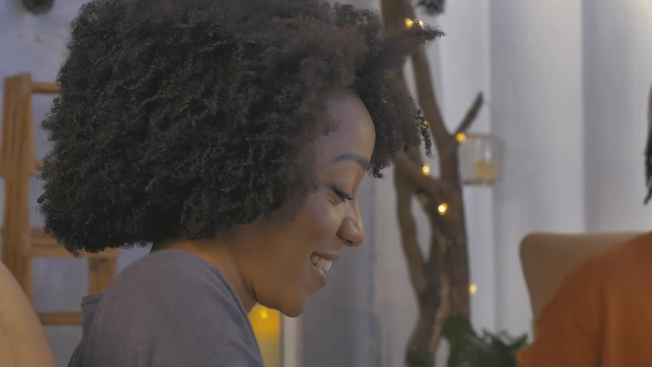Stock Video Faces Of Some Friends During Christmas Dinner Live Wallpaper For PC - Free Download