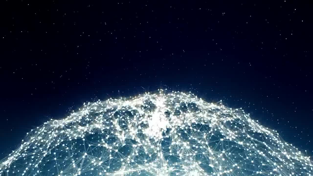 Stock Footage Virtual Neural Network Spinning Live Wallpaper - Free Download