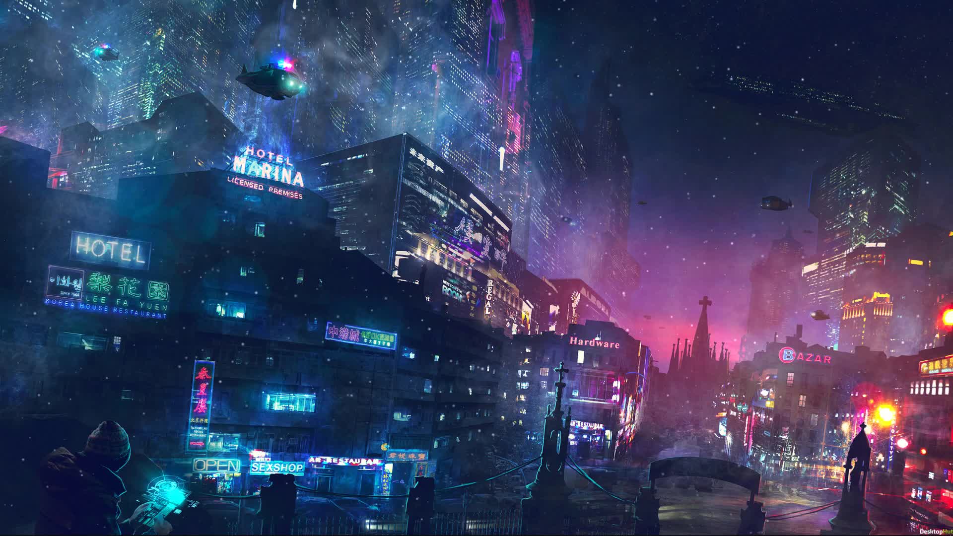 Cyberpunk City Live Wallpaper - Free Download