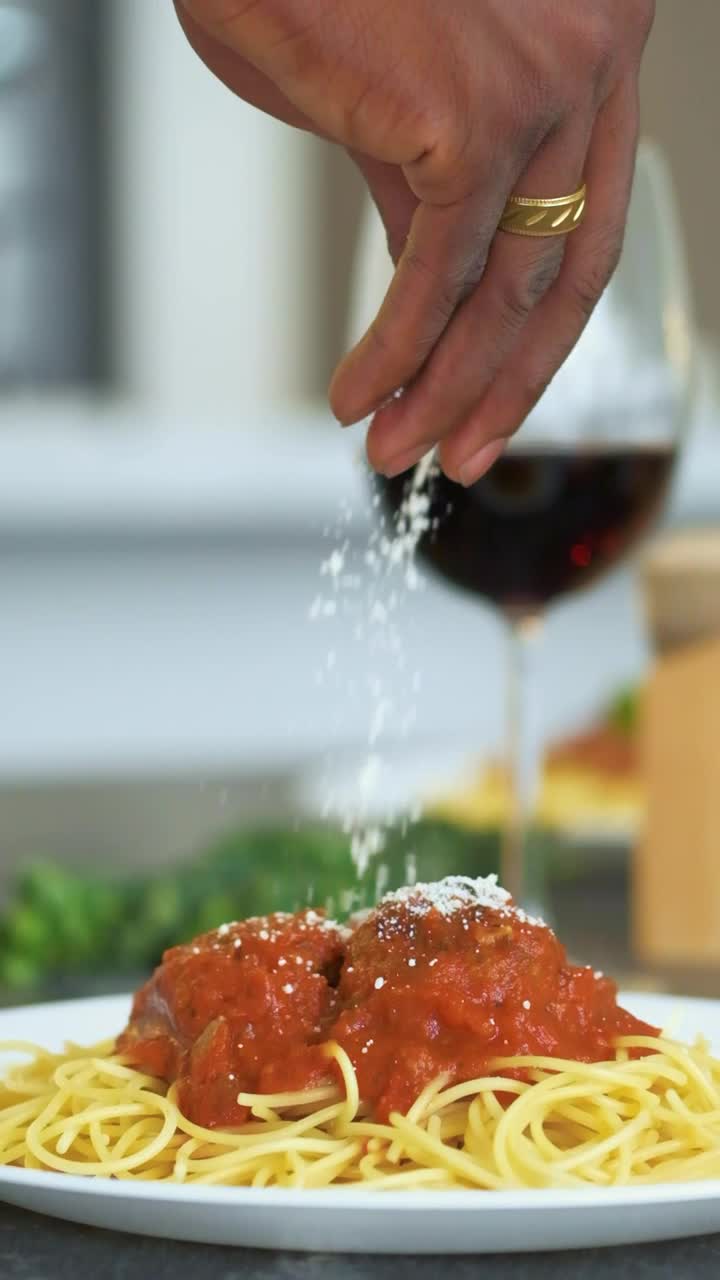 Free Stock Video Serving Parmesan Cheese In Spaghetti Bolognese Close Up Engraving Live Wallpaper - Free Download