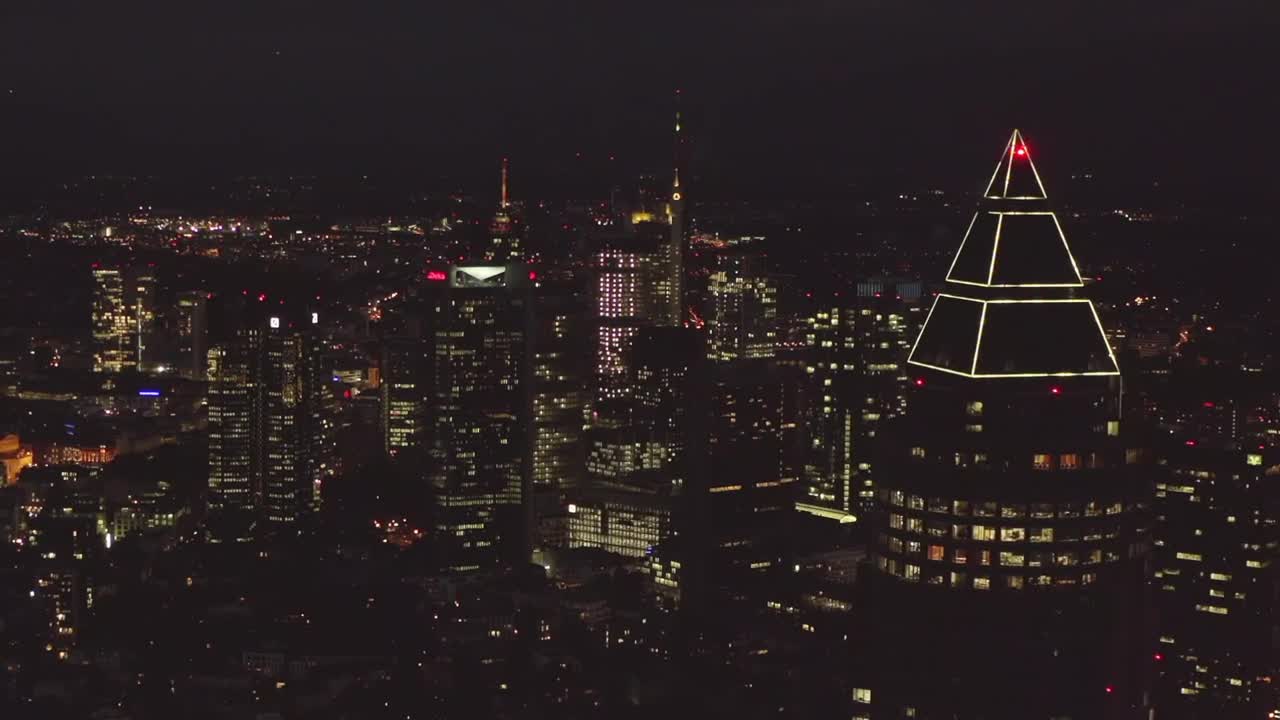 Stock Video Epic Night Shot Of A Metropolis With Skyscrapers Live Wallpaper For PC - Free Download