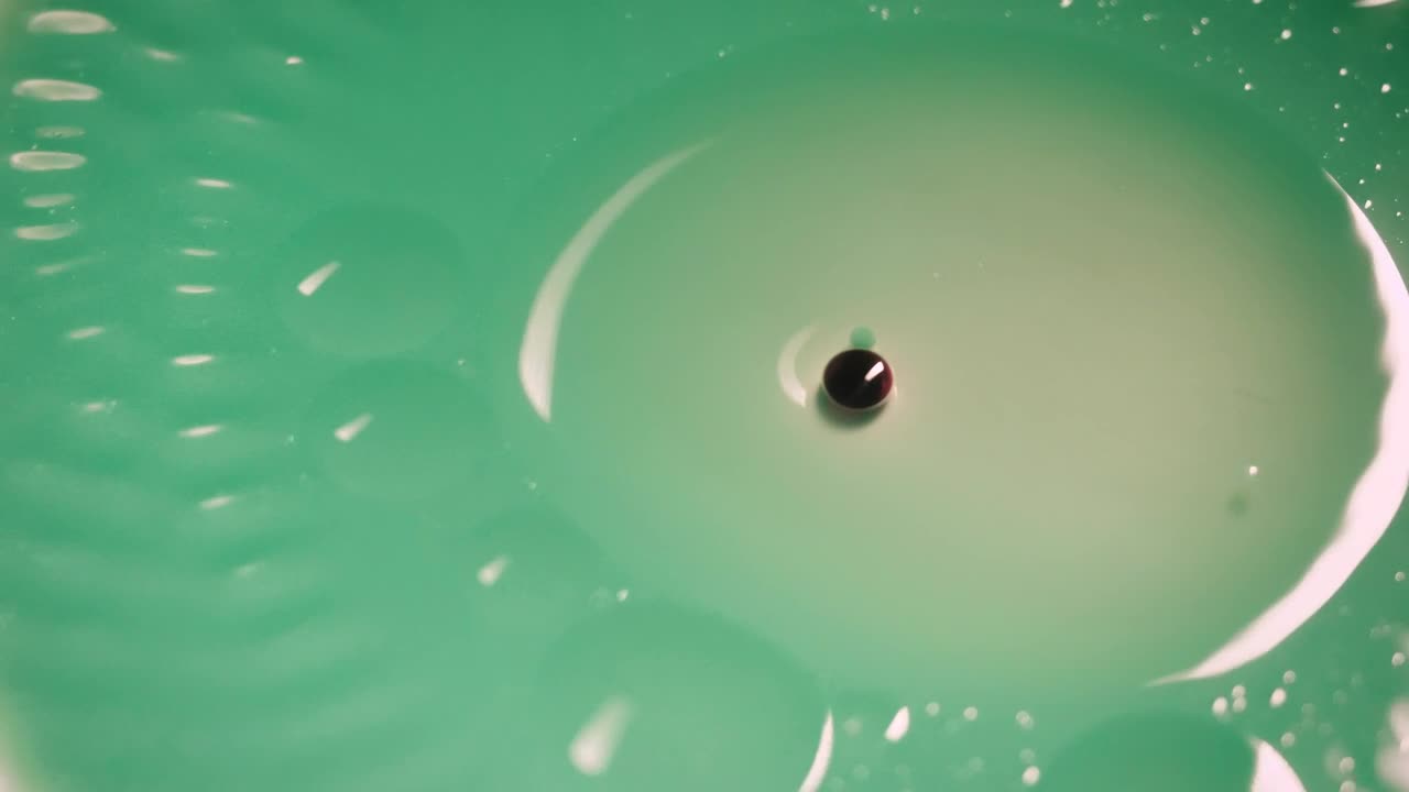 Stock Video Green Liquid With Bubbles Close Up Live Wallpaper For PC - Free Download