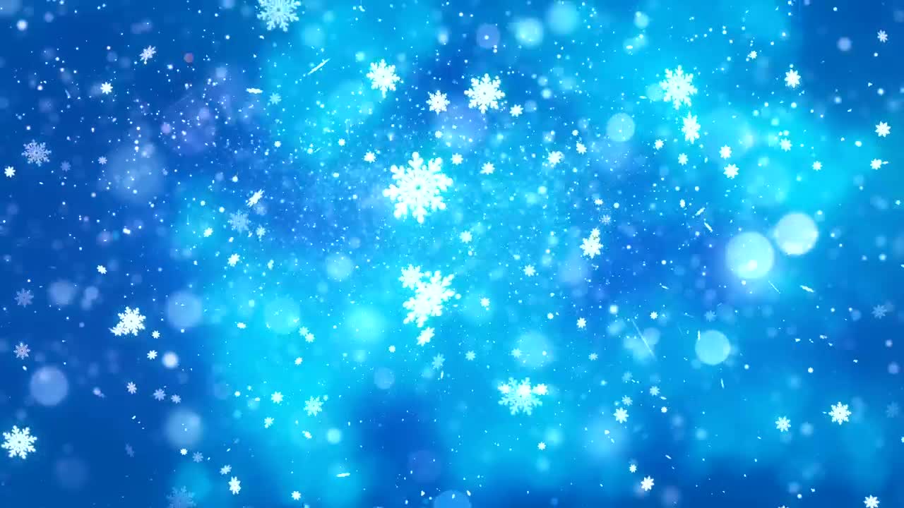 Free Video Stock Snowing Luminous Snowflakes Live Wallpaper - Free Download