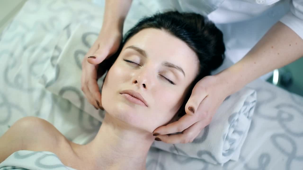 Free Stock Video Woman Taking Rejuvenation Therapy On Face Live Wallpaper - Free Download
