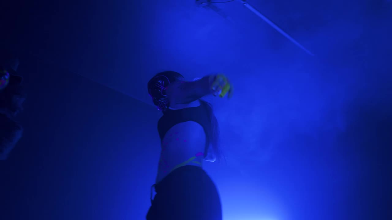 Stock Video Lively Dance Of A Group Of Dancers In The Dark Animated Wallpaper - Free Download