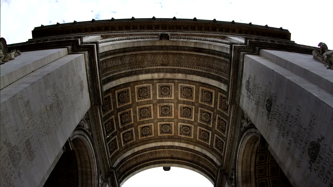 Stock Video Paris Triumph Arch From Below Live Wallpaper - Free Download