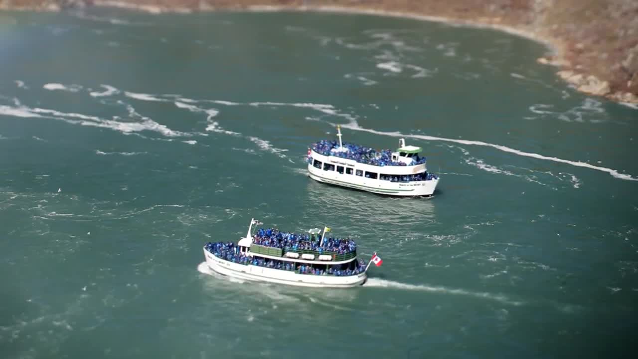 Stock Video Passenger Boats On The Niagara River Live Wallpaper - Free Download