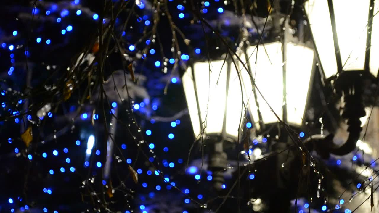 Stock Video Lamps And Blue Lights Animated Wallpaper - Free Download