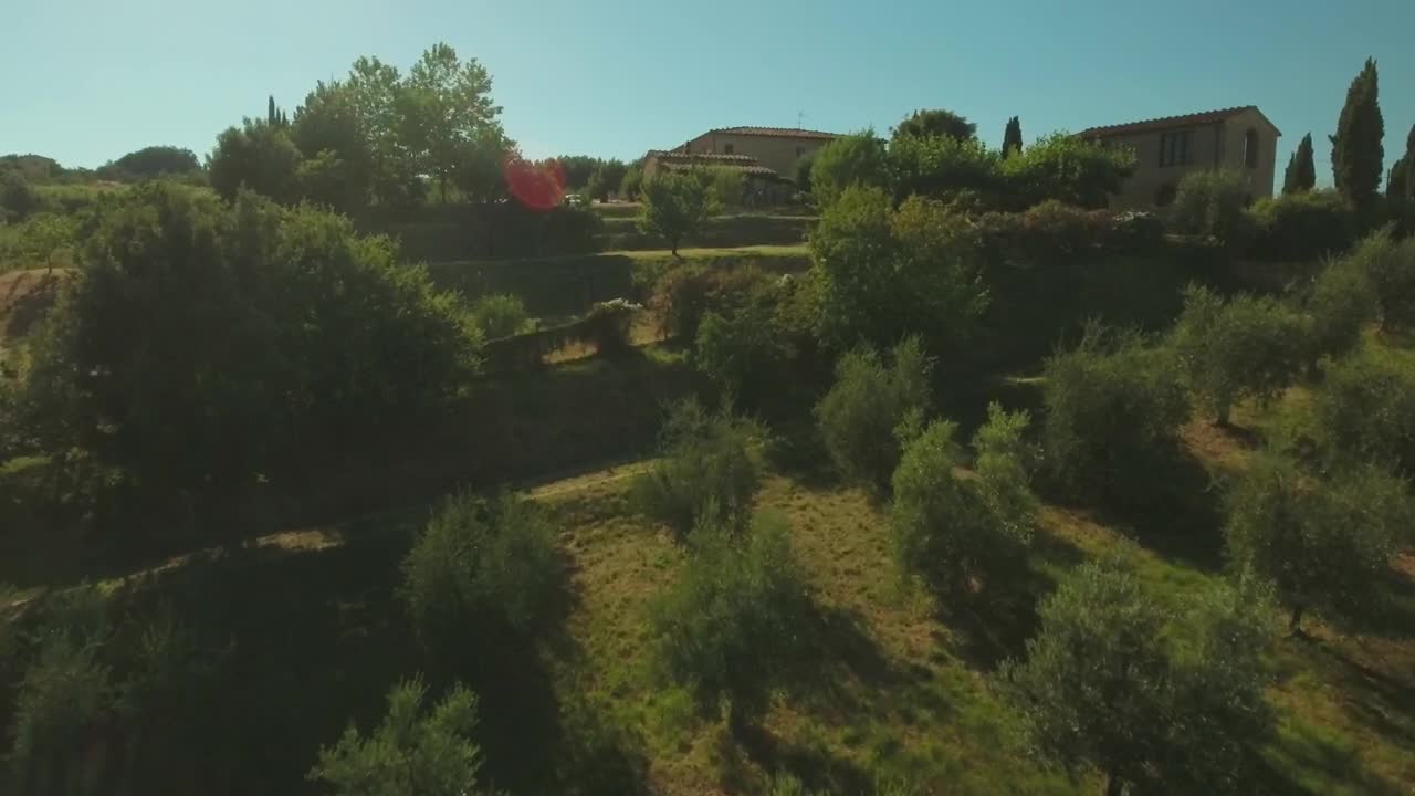 Stock Video Drone Flying Across Rural Houses Live Wallpaper For PC - Free Download