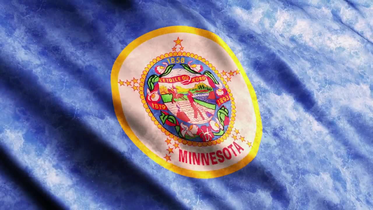 Stock Video Minnesota State Waving Fla Animated Wallpaper - Free Download