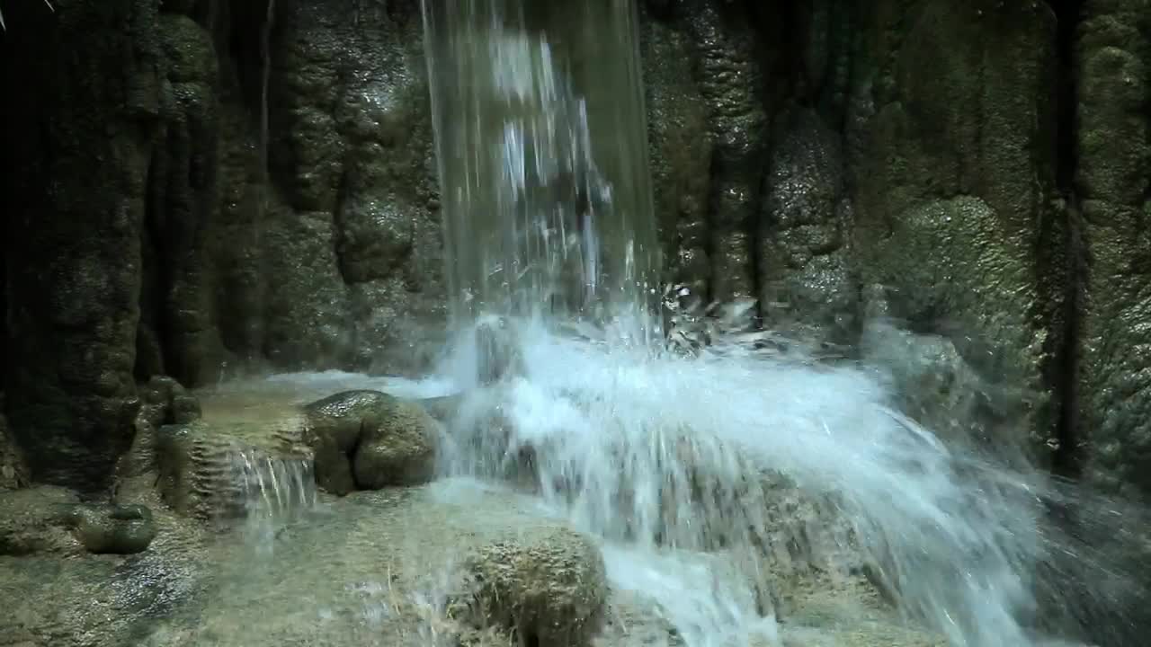 Free Video Stock Splashing At The Base Of A Waterfall Live Wallpaper - Free Download