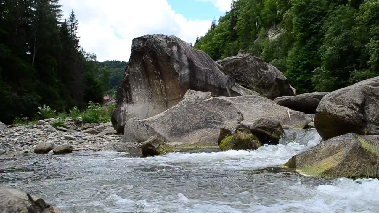 Free Stock Video River Flowing Between Giant Rocks Live Wallpaper - Free Download