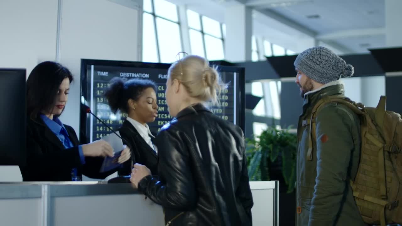 Video Stock Checking In At The Airport Counter Live Wallpaper For PC - Free Download