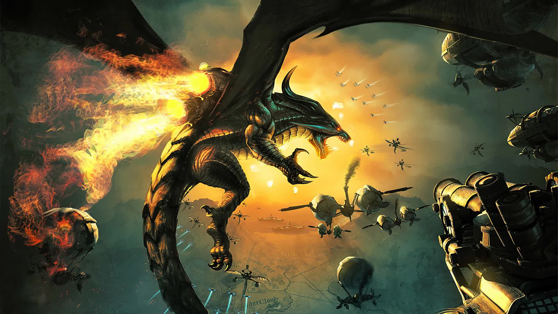 Steampunk  Fantasy  Dragon  Wings  Live  Wallpaper - Free Download