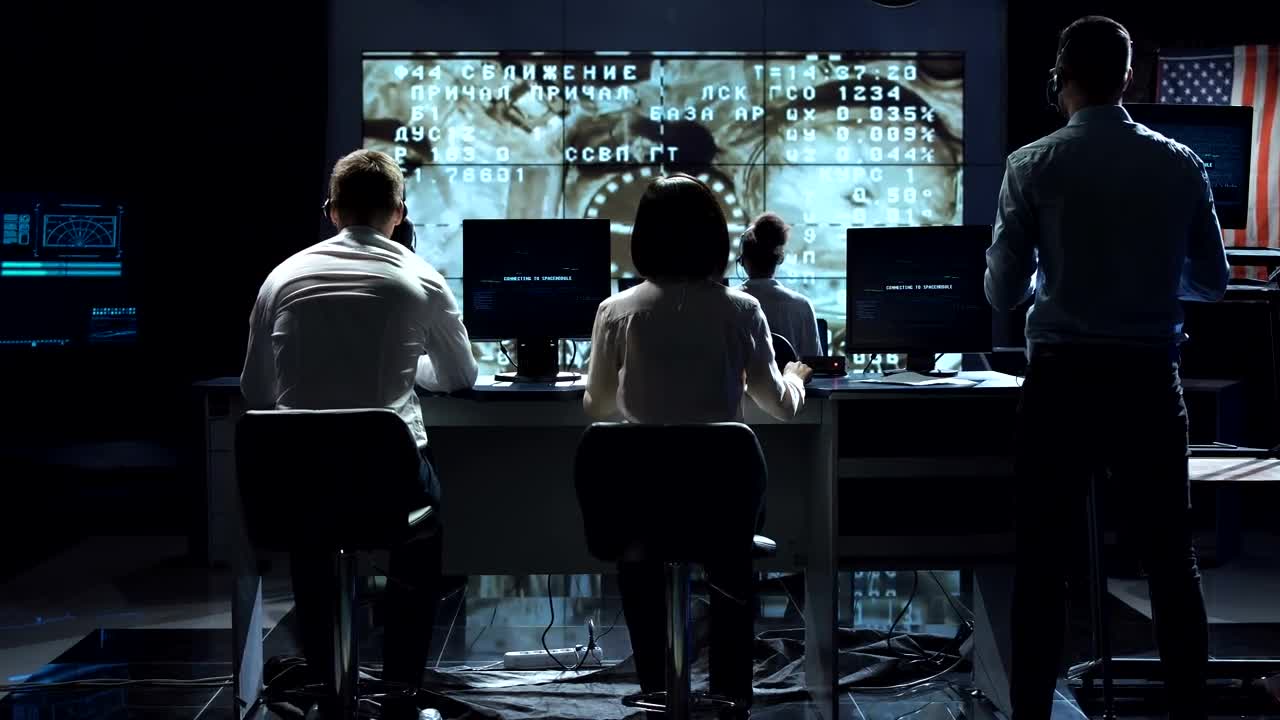 Free Stock Video Scientist Working On Space Control Center Live Wallpaper - Free Download