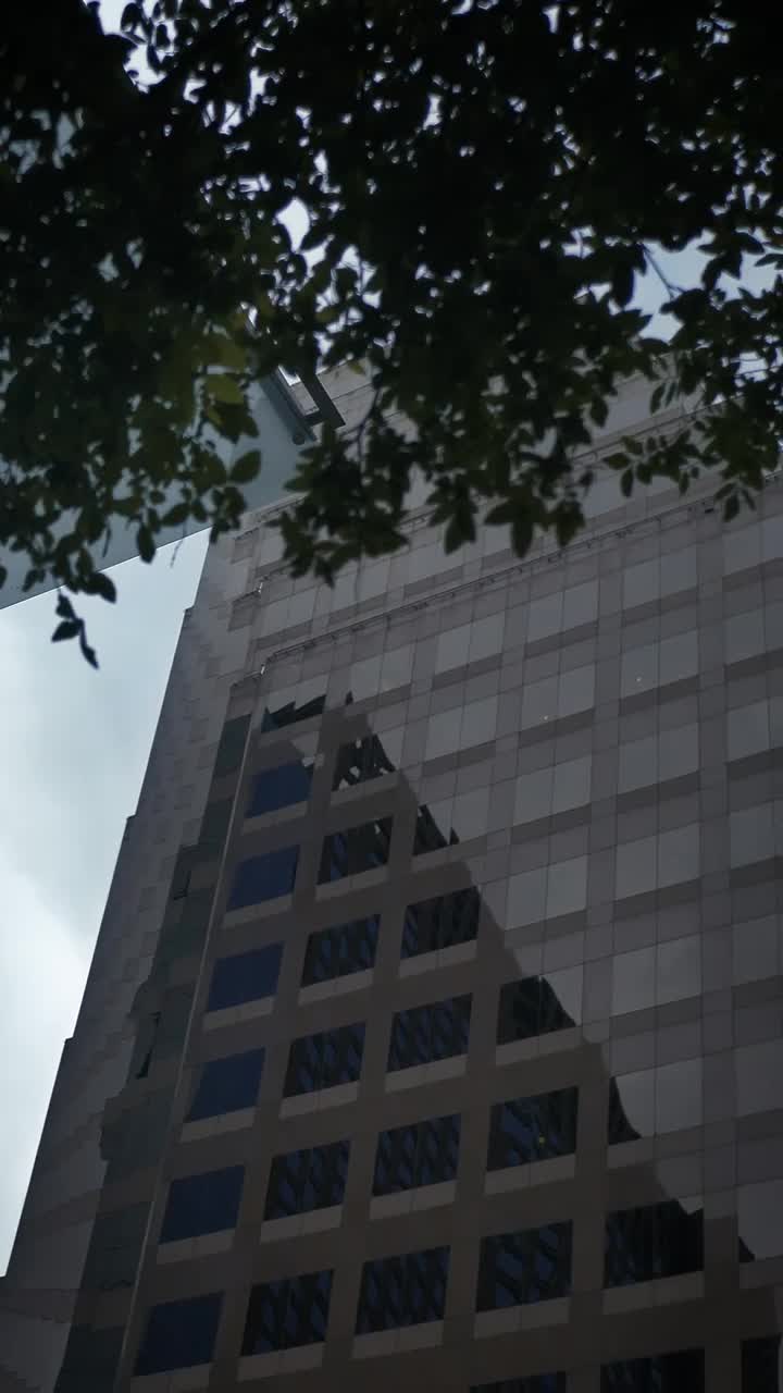 Stock Video Elegant Building In The City In A Shot From Below Live Wallpaper For PC - Free Download