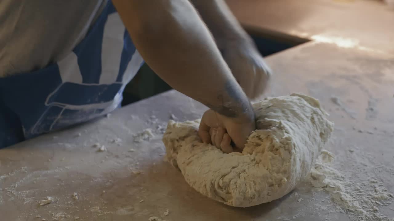 Stock Video Experienced Baker Forming A Dough Live Wallpaper For PC - Free Download